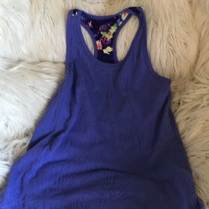 Dark purple dry fit tank top